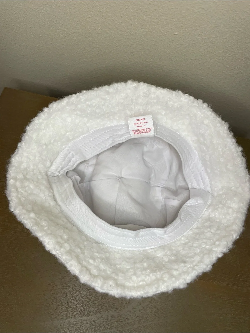 Snowman sherpa bucket hat
